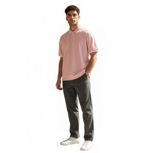 Fashion Nova Mens Polo Shirt Pink Size XL